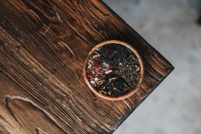 herb on wood herb on wood